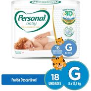 Personal Fralda Baby Premium Protection Grande, 18 Unidades