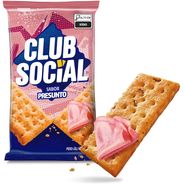 Biscoito Salgado Club Social regular presunto multipack 141g
