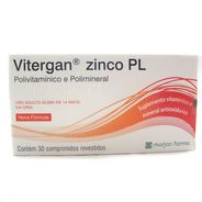 Polivitamínico Vitergan ZInco PL 30 comprimidos