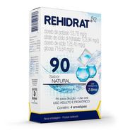 Rehidrat 90 Sabor Natural Com 4 Envelopes