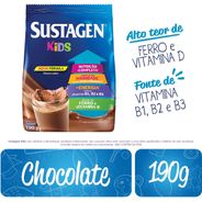 Sustagen Kids Complemento Alimentar Chocolate Sachê 190g