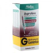 Ibuprofeno 50mg/ml Suspensão Oral Sabor Frutas 30ml Medley Genérico