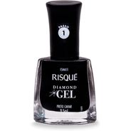 Risqué Esmalte Diamond Gel, Preto Caviar Cremoso - 9,5 Ml