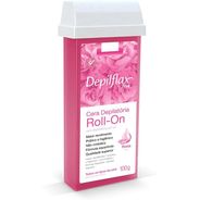Cera Depilatória Roll-On Rosa Depilflax