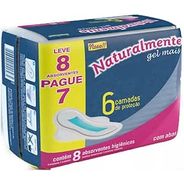 Absorvente Naturalmente Mais Conforto Com Abas Leve 8