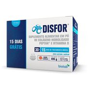 Colágeno em Pó Disfor Sabor Laranja - 45 sachês de 11g