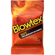 Blowtex Preservativo Hot Com 3 Unidades Branco