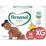 Personal Fralda Baby Premium Protection Extra Grande, 16 unidades