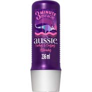 Tratamento Aussie Cachos e Crespos Ativados 3 Minute Miracle Óleo De Coco e De Jojoba 236ml, Aussie