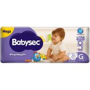 Fraldas Babysec Premium Galinha Pintadinha Flexi Protect G 26 Unidades