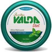 Pastilhas Valda Diet com Eucaliptol, Mentol e Timol – Sem Açúcar - Alívio Instantâneo – Lata 50
