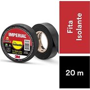 3M, Fita Isolante Imperial Slim, 18mm X 20m, Preta