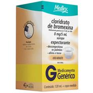 Cloridrato de Bromexina 8mg/5ml Xarope 120ml Medley Genérico