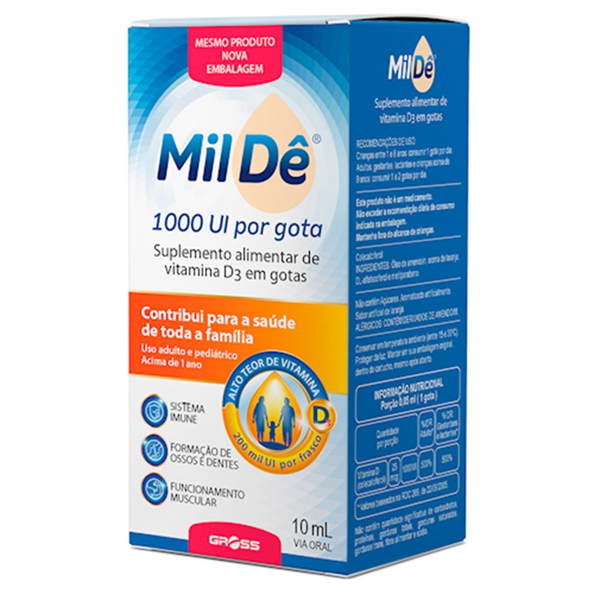 Milde frasco 10ml
