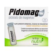 Pidolato de Magnésio Pidomag Flac Tangerina e Laranja 12 flaconetes de 10ml