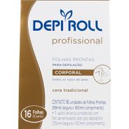 Depi-Roll Folhas Prontas Corporal Mel caixa com 16 Unidades