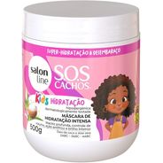 Máscara de Hidratação Intensa S.O.S Cachos Kids, 500gr, Salon Line, Salon Line, Branco