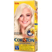 Kit Tintura Cor & Ton 12.11 Louro Platino Cinza Intenso 180 G, Niely