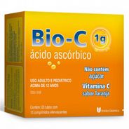 Vitamina C Efervescente Bio-C Laranja 30 comprimidos