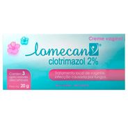 Lomecan Clotrimazol 2% Creme Vaginal 20g + 3 Aplicadores