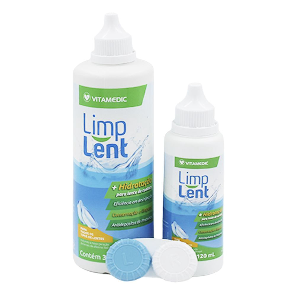 Kit Limp Lent Solução Estéril para Lentes de Contato com 1 frasco de ...