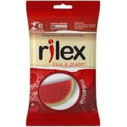 Preservativo Rilex Lubrificado - Com Aroma de Melancia - 3 Unidades, Rilex