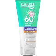 Protetor Solar Kids Sunless com Ação Dupla e Hidratante FPS60 200g