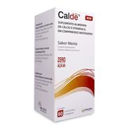 Caldê 600mg/400ui Com 60 Comprimidos Mastigáveis Sabor Menta Marjan
