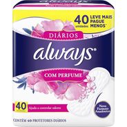 Always Protetores Diários Com Perfume 40 Unidades