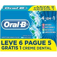 Creme Dental Oral-B 4 em 1 - 70g Leve 6 Pague 5