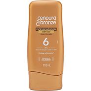 Loção Bronzeadora com Cor Fps6, Cenoura e Bronze