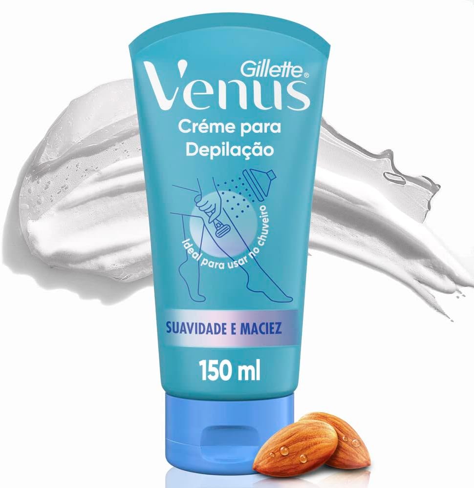 Gillette Venus Creme para Depilação com Óleo de Amêndoas, para
