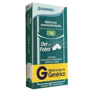 Dipirona Monoidratada Comprimido Germed Pharma 1g, caixa com 10 comprimidos