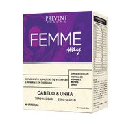 Femme Way Cabelo e Unha 60 Cápsulas Prevent Pharma