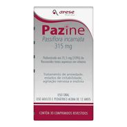Pazine Passiflora Incarnata 315mg 30 comprimidos