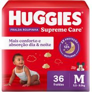 Huggies Fralda Roupinha Supreme Care M 36 Unidades