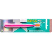 KESS Escova Dental Pro Pocket com protetor, pacote de 1 unidade