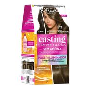 Tinta de Cabelo Casting Creme Gloss - Poder Iluminador de L’Oréal Paris 617 Jade Acinzentado 230g