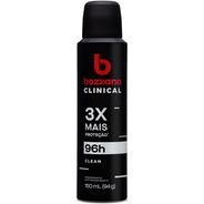 Bozzano Desodorante Clinical Clean Antitranspirante Aerossol Masculino 150Ml