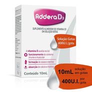 Vitamina D Addera D3 400UI Gotas com 10ml