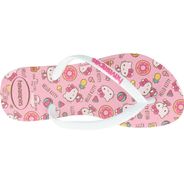 Sandália Feminino Havaianas Slim Hello Kitty Rosa Macaron 25/26