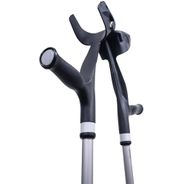 Muleta Canadense Mercur Fixa Preta 1560PR Com 1 Par