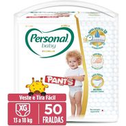 Fralda Personal Baby Premium Pants XG - 50 Unidades