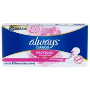 Protetores Diários Always Com Perfume 80 Unidades