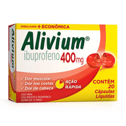Alivium 400mg com 20 Cápsulas Líquidas