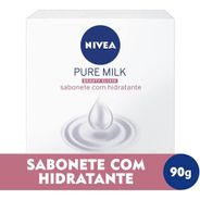 Nivea Sabonete em Barra Pure Milk Sensitive Promo 6 Un. 90g