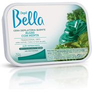 Cera Depilatória algas com Menta, Depil Bella, 250 G