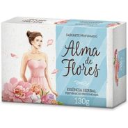 Alma de Flores Sabonete em Barra Perfumado, 130g, Essencia Herbal