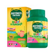 Suplemento Alimentar Infantil Biotônico Fontoura Multivitamínico Sabor Morango 60 Comprimidos Mastigáveis