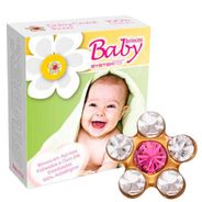 Brincos Studex Baby Daisy Cristal Rosa